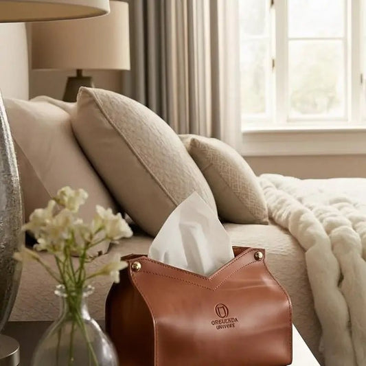 MULSEUS-Boite à Mouchoir en Cuir