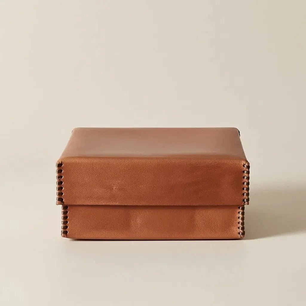 BOREAL- Boite en cuir rectangulaire