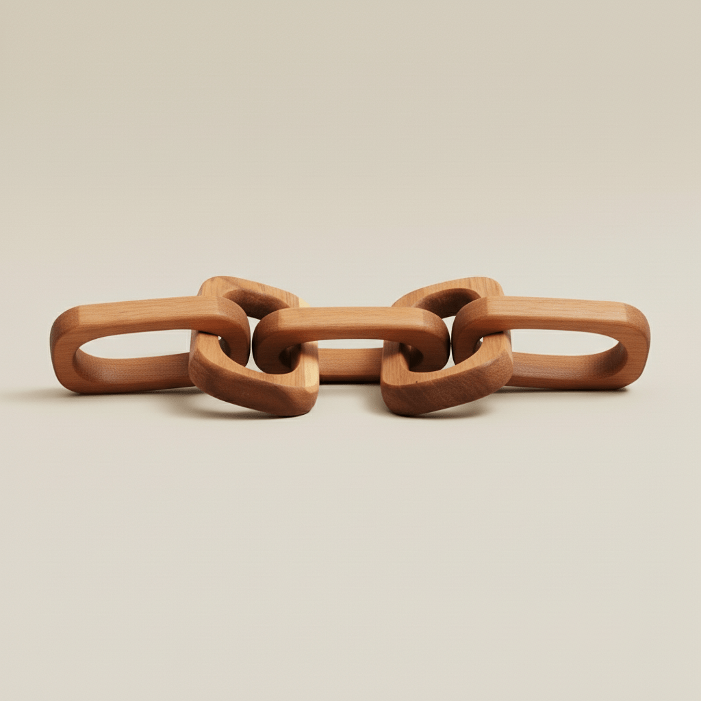 Chaine Décorative en Bois