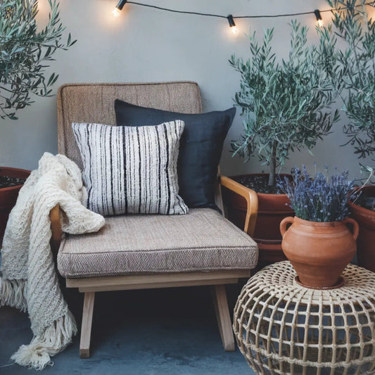 ORION- Housse de coussin tissée