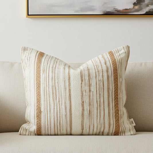 RAYAN- Housse de coussin Tissée