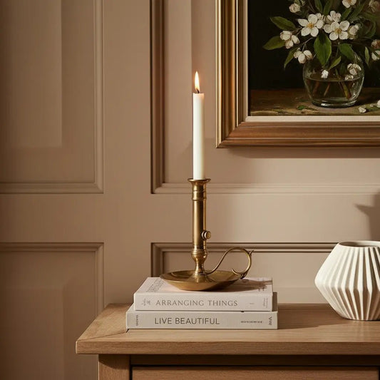 ELERION-Bougeoir vintage en Laiton