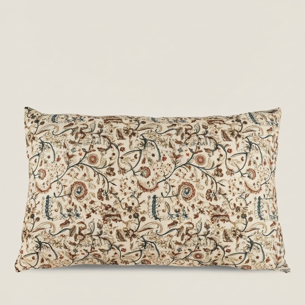 FLORENCIA- Housse de coussin floral Block Print