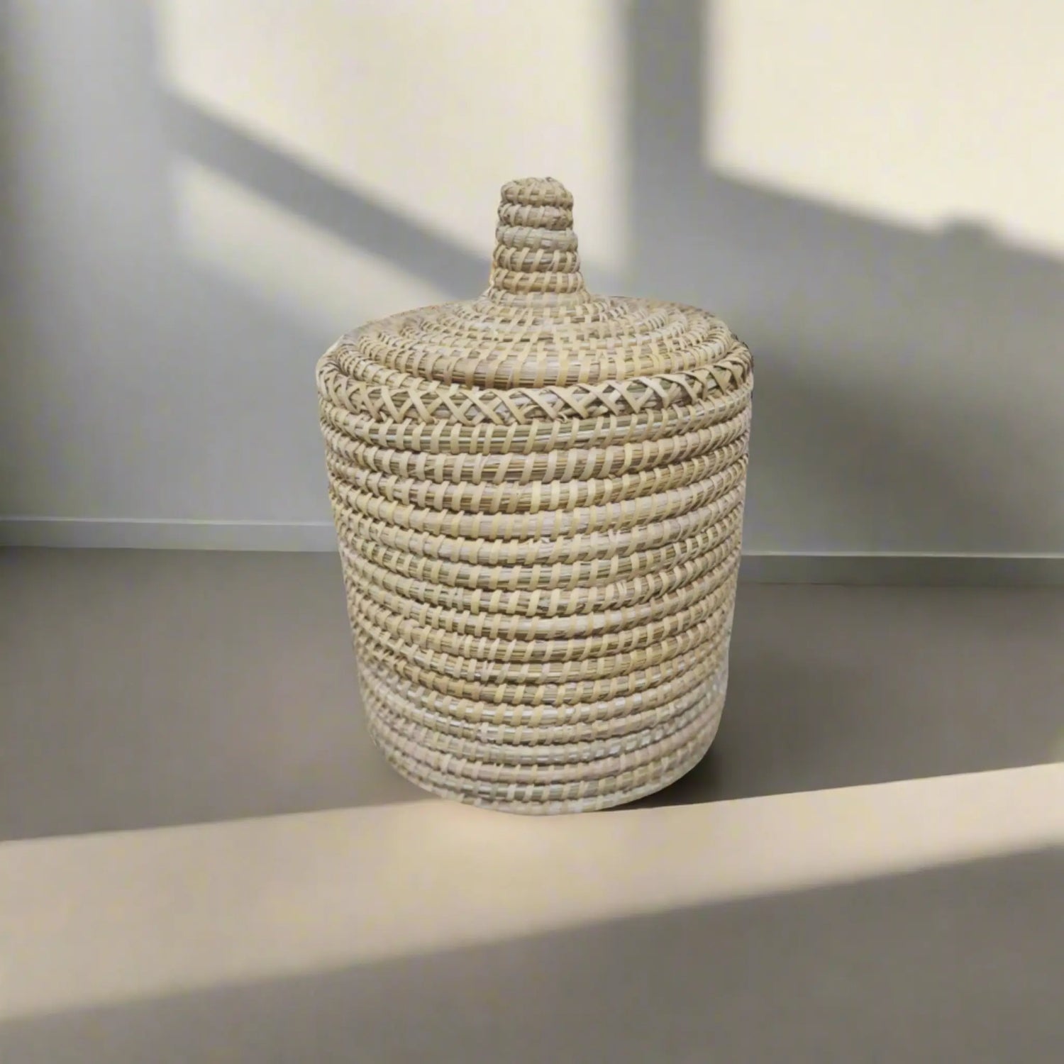 Panier marocain en feuille de palmiers