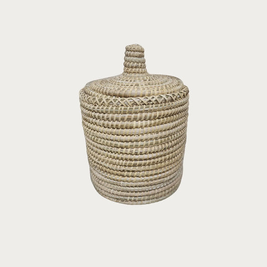 Panier marocain en feuille de palmiers