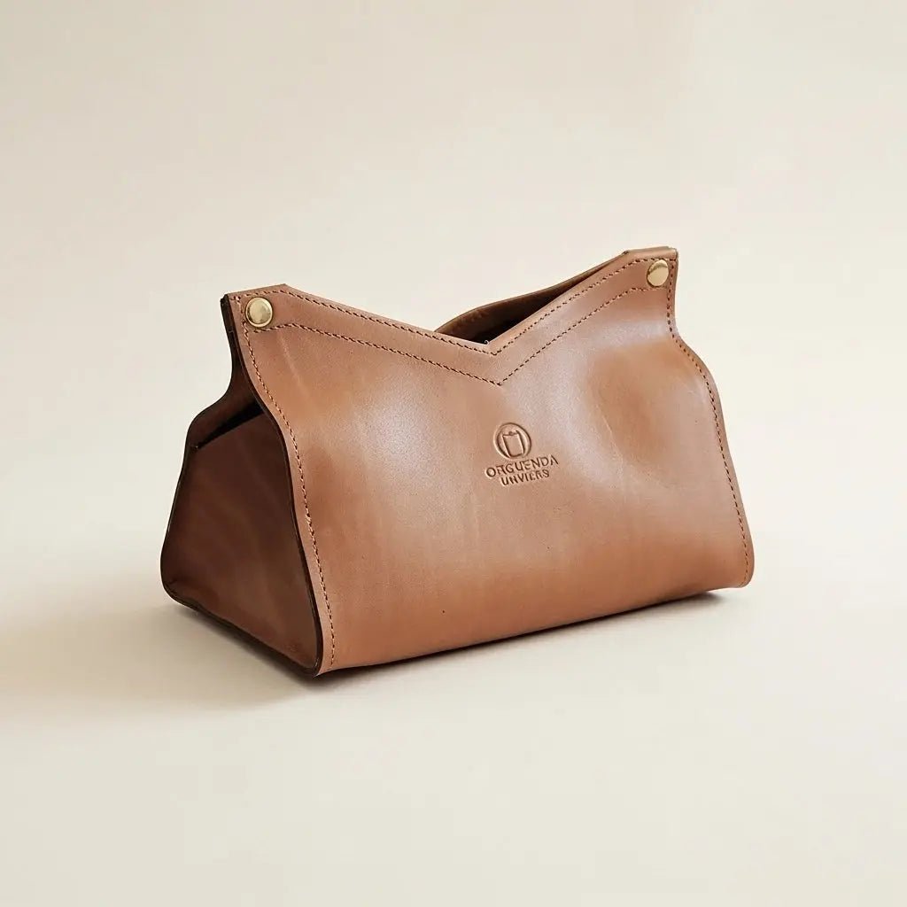 MULSEUS-Boite à Mouchoir en Cuir