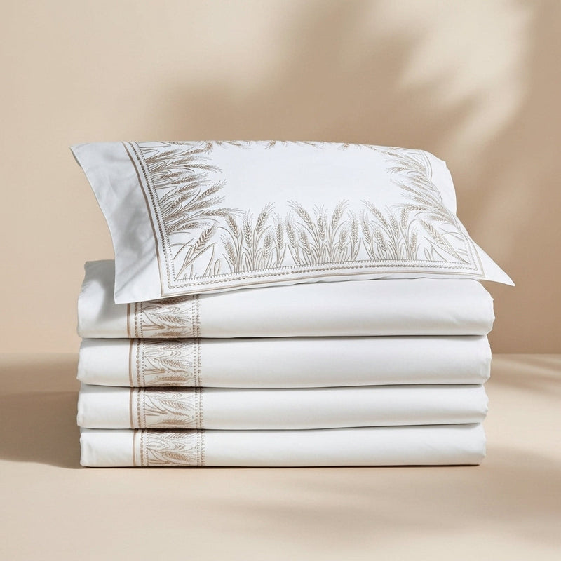 SHEAF- Parure de Lit en pure Cotton Brodée ORGUENDA UNIVERS