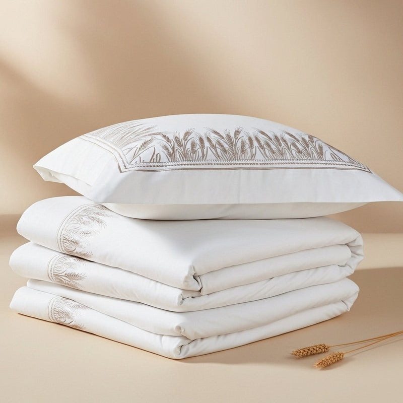 SHEAF- Parure de Lit en pure Cotton Brodée ORGUENDA UNIVERS
