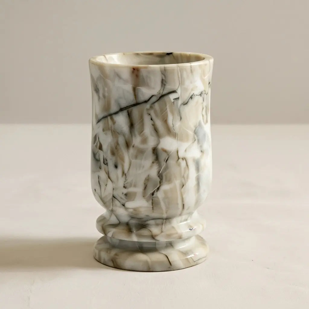 BIANCO- Vase en marbre ORGUENDA UNIVERS