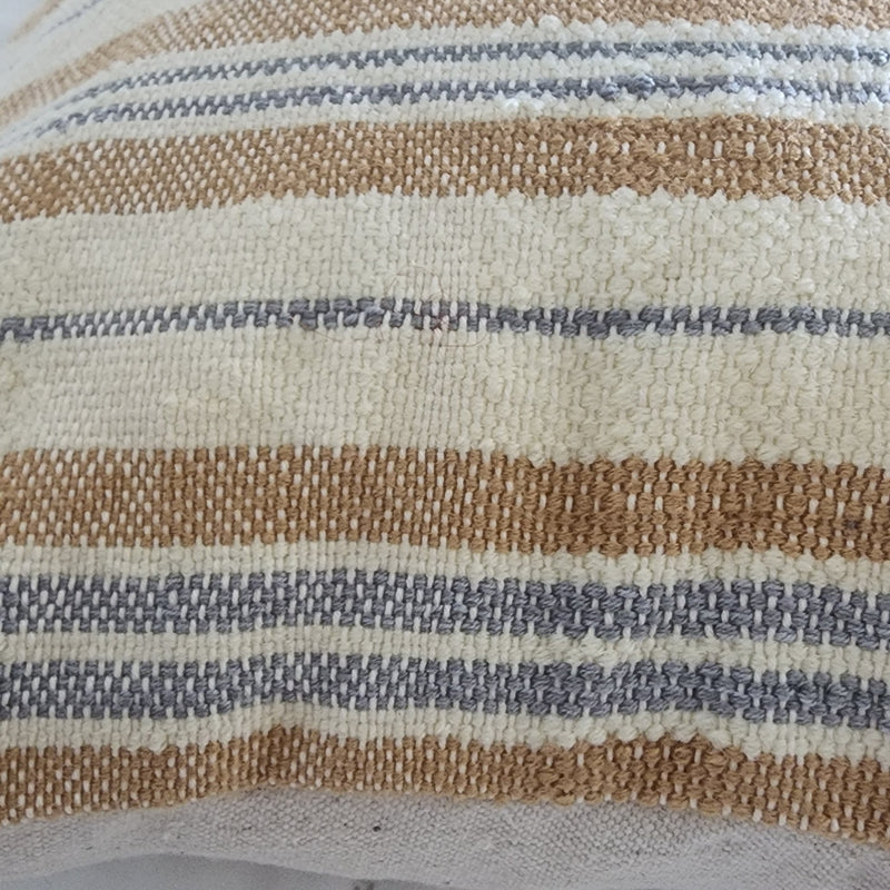 EULALIE- Coussin Tissé rayé