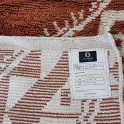 Tapis Losanges orange en laine