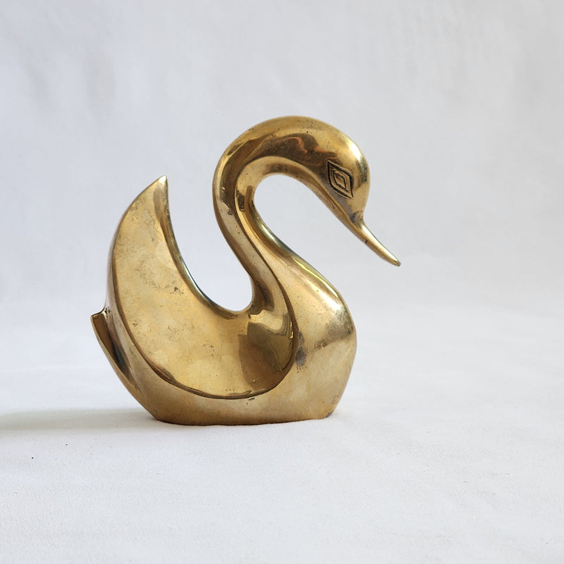 CALISTA- Sculture de cygne en Cuivre - ORGUENDA UNIVERS