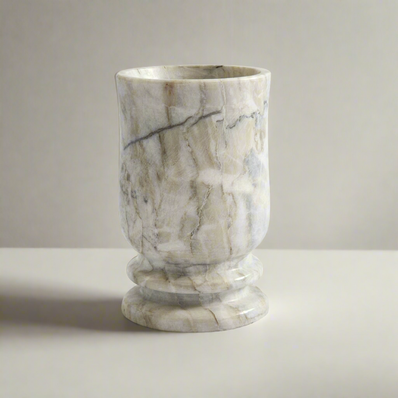 BIANCO- Vase en marbre - ORGUENDA UNIVERS