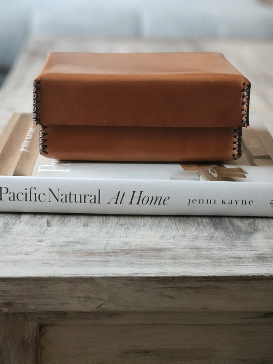BOREAL- Boite en cuir rectangulaire
