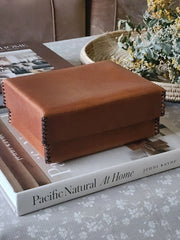 BOREAL- Boite en cuir rectangulaire