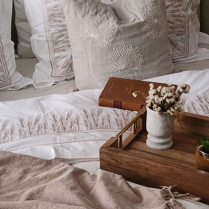 SHEAF- Embroidered Bedding Set