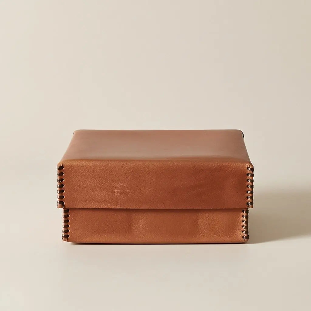 BOREAL- Boite en cuir rectangulaire ORGUENDA UNIVERS