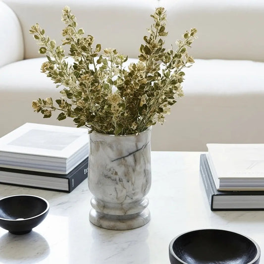 BIANCO- Vase en marbre ORGUENDA UNIVERS