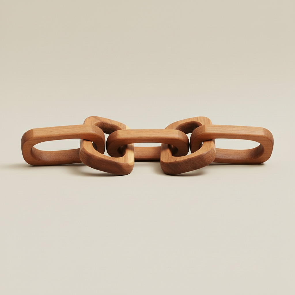 Chaine Décorative en Bois ORGUENDA UNIVERS