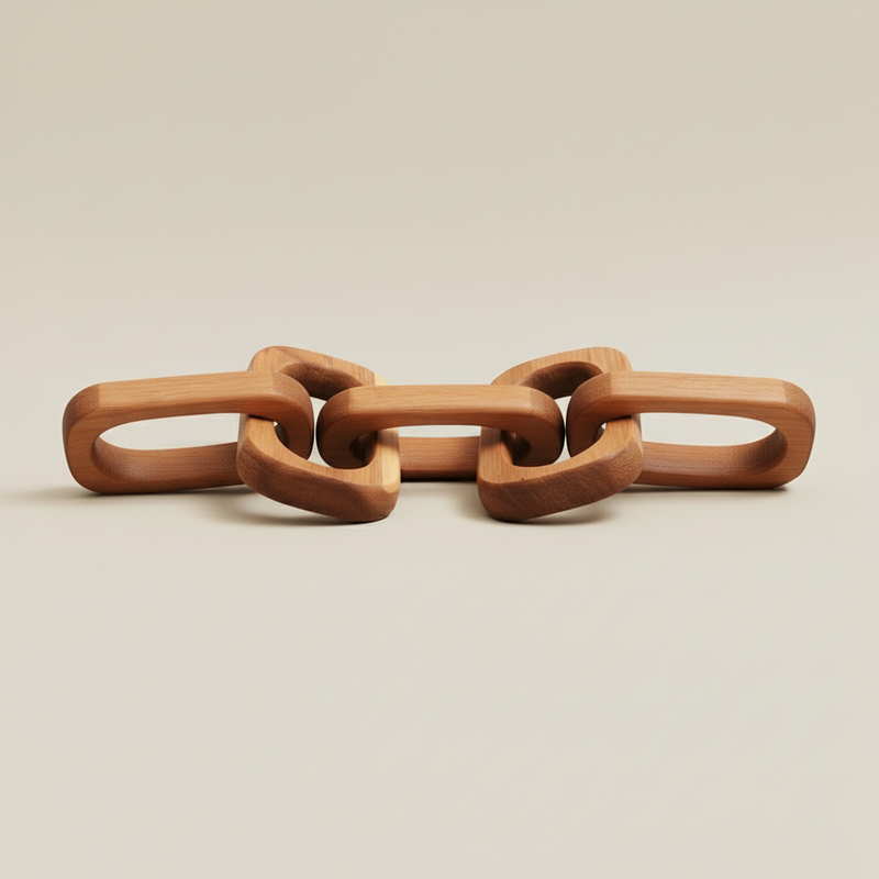 Chaine Décorative en Bois ORGUENDA UNIVERS