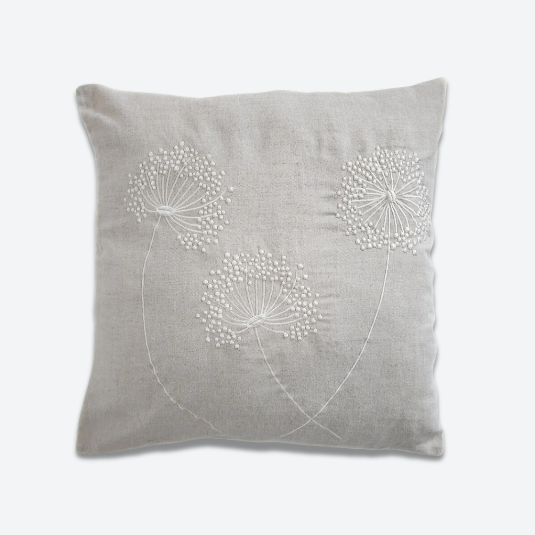 PISSENLIT- Housse de coussin Lin - ORGUENDA UNIVERS