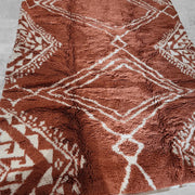 Tapis Losanges orange en laine