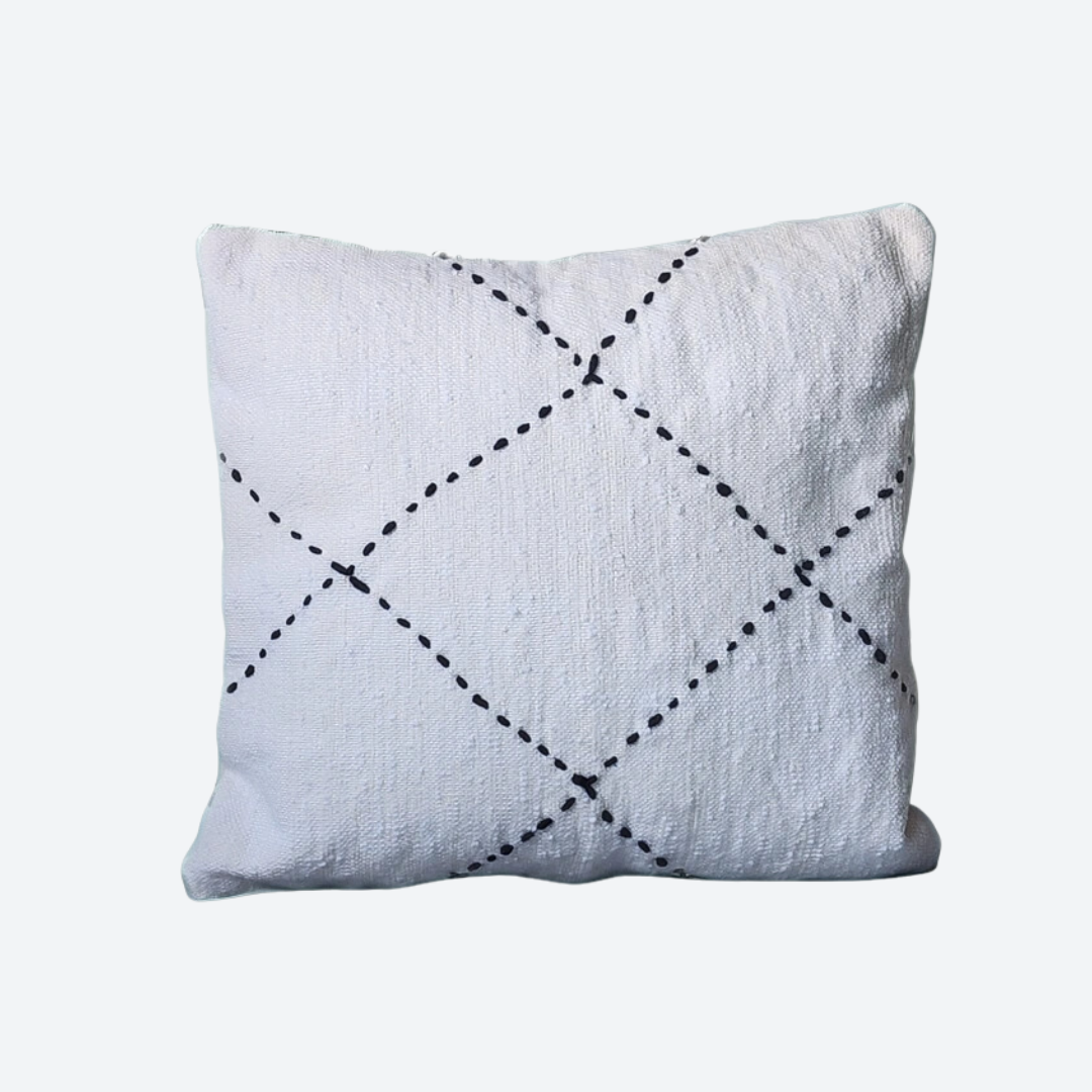 IGLENE- Coussin tissé losanges ORGUENDA UNIVERS