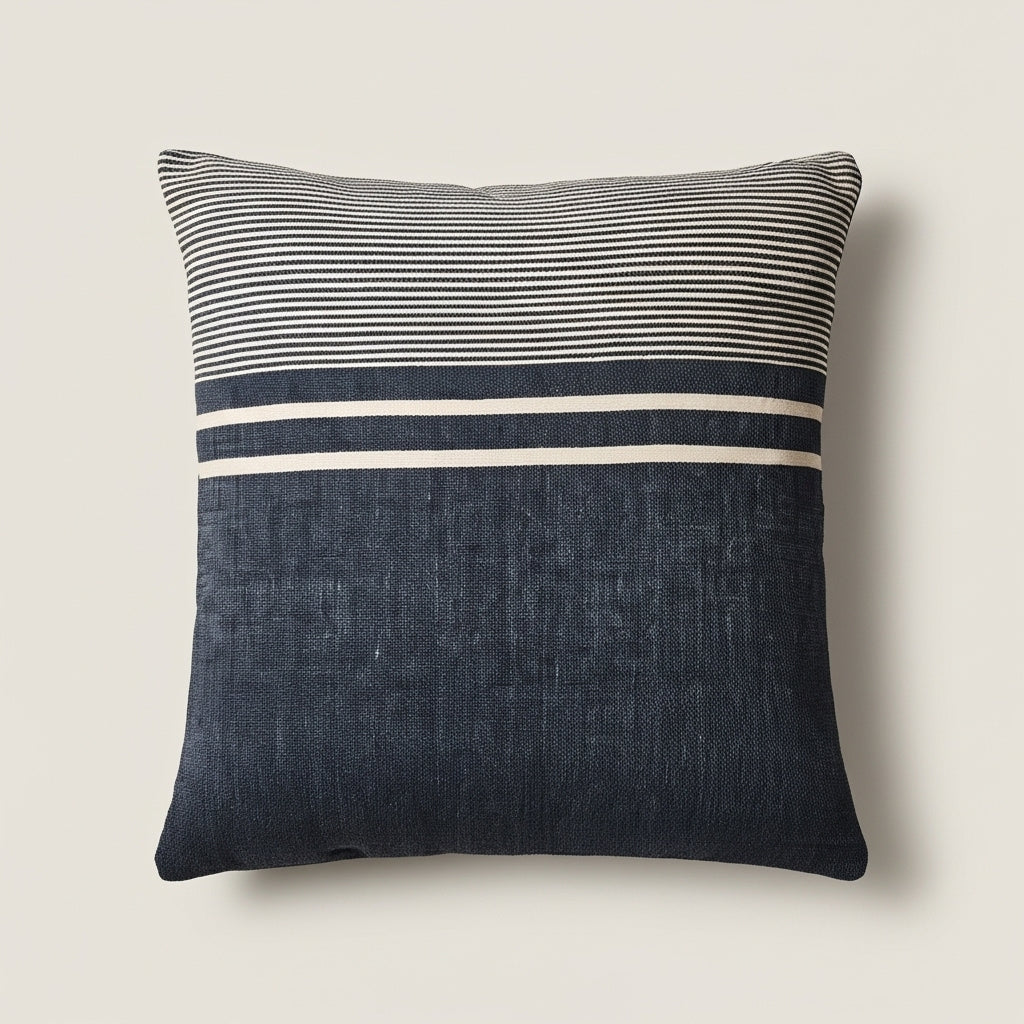DORIM- Housse de coussin rayée ORGUENDA UNIVERS