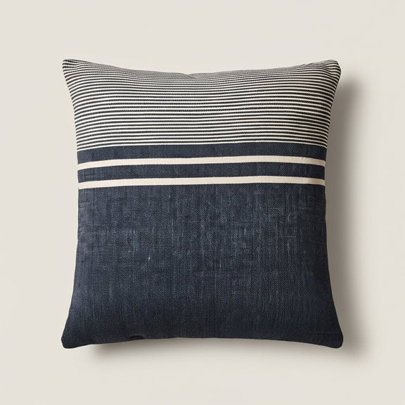 DORIM- Housse de coussin rayée