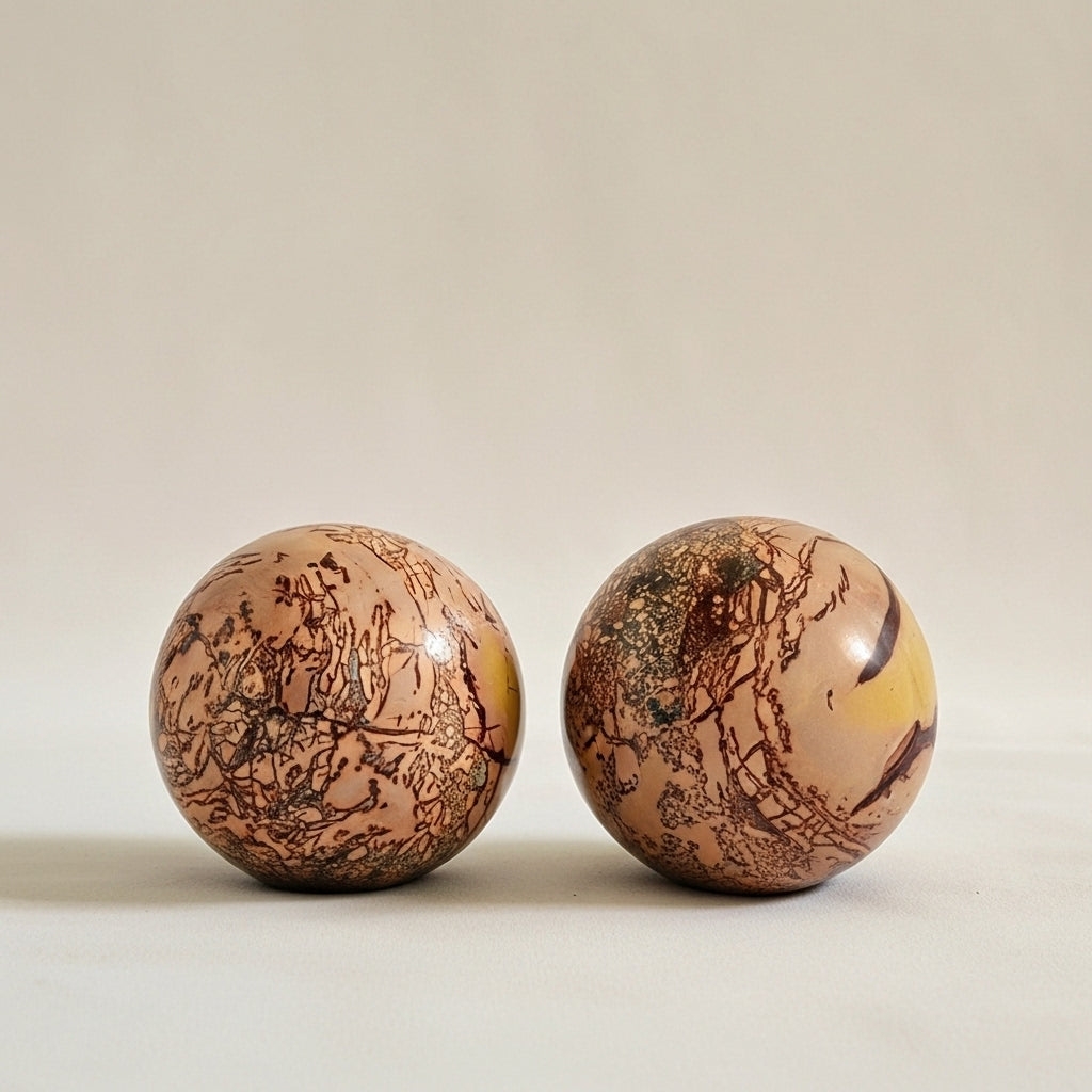 RHODONITE- Boule décorative en marbre brun ORGUENDA UNIVERS