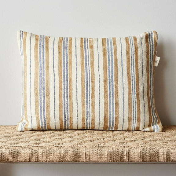 EULALIE- Coussin Tissé rayé