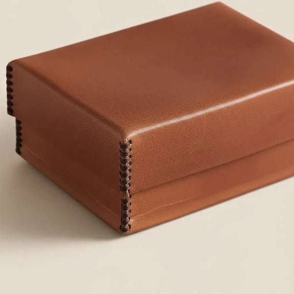 BOREAL- Boite en cuir rectangulaire ORGUENDA UNIVERS