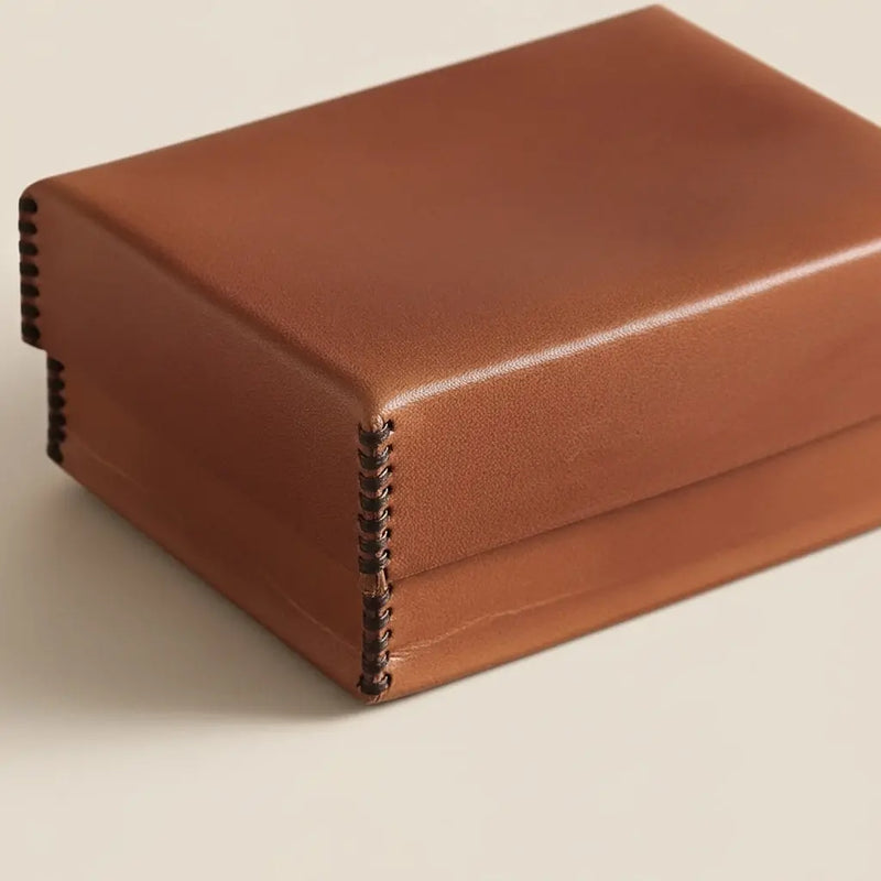 BOREAL- Boite en cuir rectangulaire ORGUENDA UNIVERS