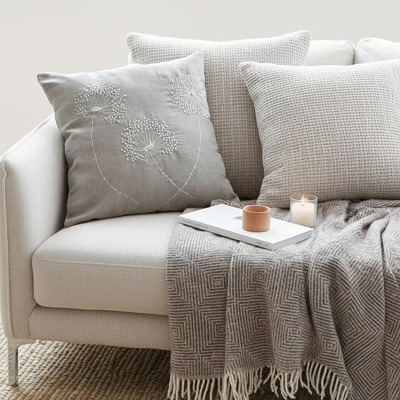 PISSENLIT- Housse de coussin Lin ORGUENDA UNIVERS