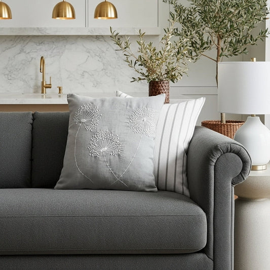 PISSENLIT- Housse de coussin Lin ORGUENDA UNIVERS