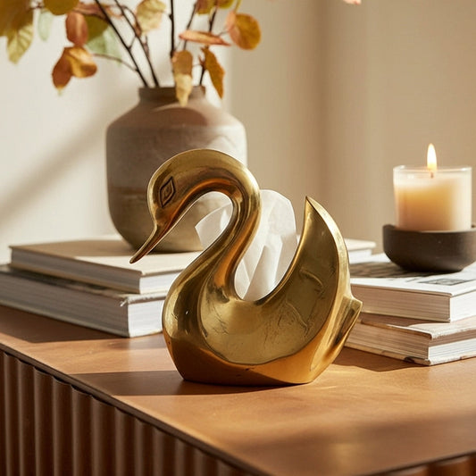 CALISTA- Sculture de cygne en Cuivre ORGUENDA UNIVERS