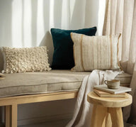RAYAN- Housse de coussin Tissée