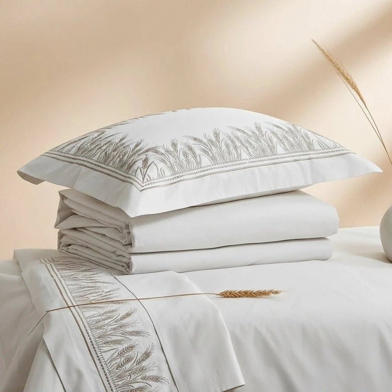 SHEAF- Parure de Lit en pure Cotton Brodée