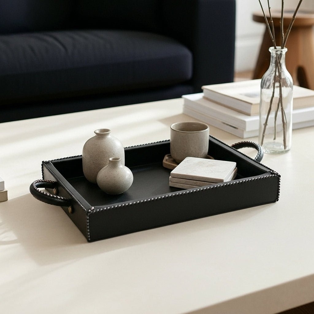 ZOULA- Plateau en Cuir