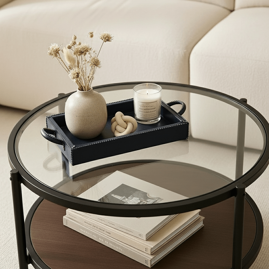 ZOULA- Plateau en Cuir