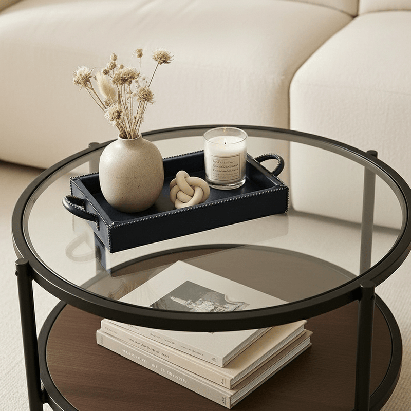 ZOULA- Plateau en Cuir