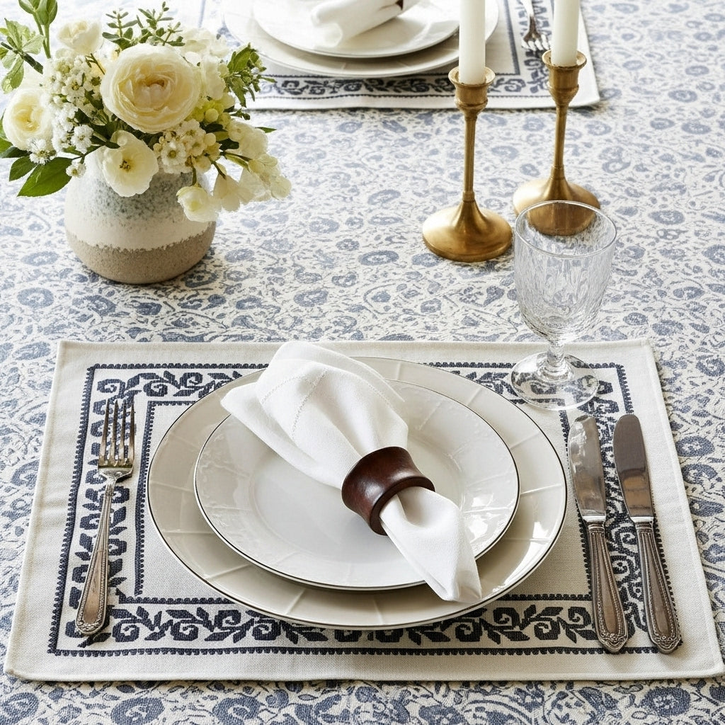 Set de table en cotton brodé ORGUENDA UNIVERS