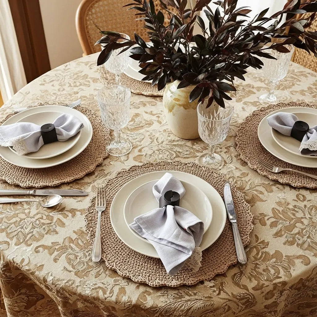 SOLPHIA- Set de table tissé en raphia (1 pièce) ORGUENDA UNIVERS