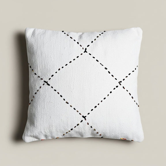 IGLENE- Coussin tissé losanges